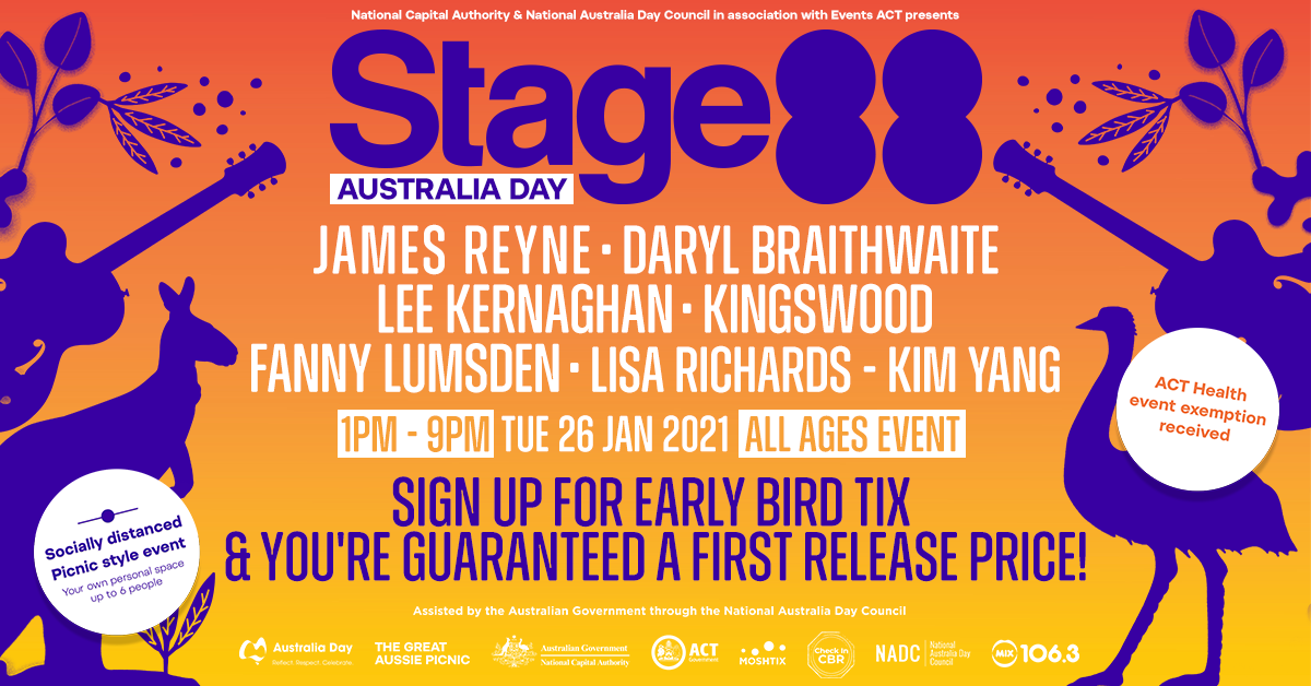 James Reyne, Daryl Braithwaite & More To Play Stage 88 Australia Day Concert In Canberra